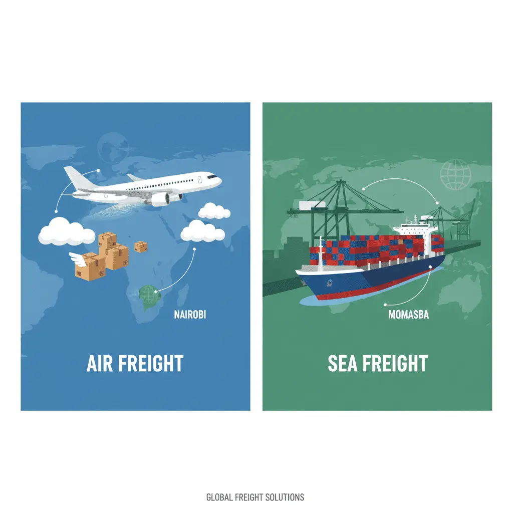 Air Freight vs Sea Freight from China