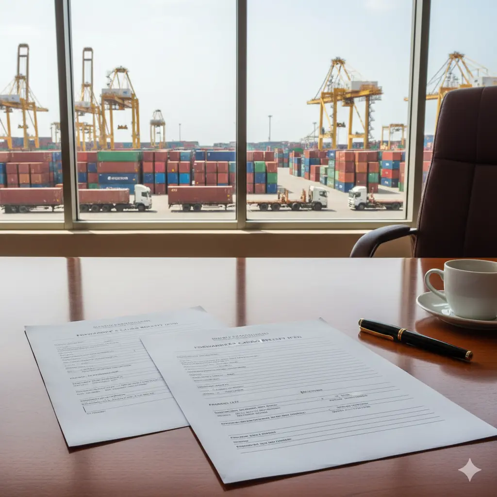 Forwarder’s Cargo Receipt (FCR) document used in freight forwarding and shipping