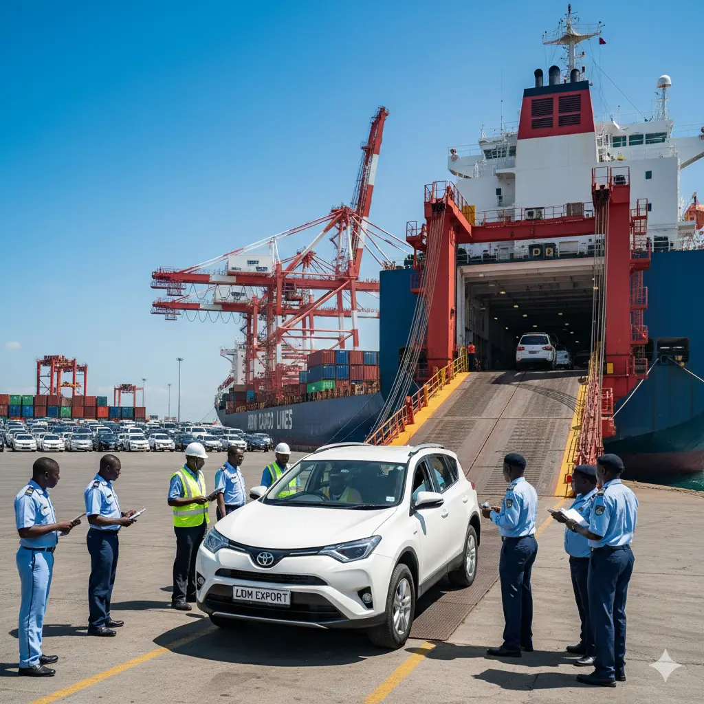 Importing a car from Japan to Kenya through the Port of Mombasa with customs clearance